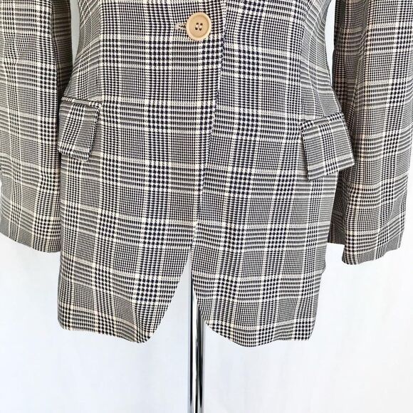 Vintage Emporio Armani plaid lined blazer size S - Picture 3 of 10